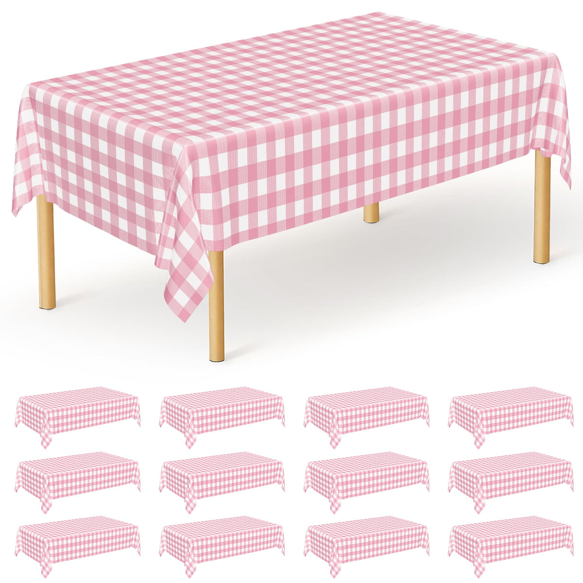 3 Pack Thanksgiving Tablecloths, 108" x 54" Disposable Turkey Table Cloth