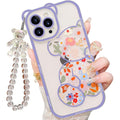 IAIYOXI 3D Cute Cartoon Bear Phone Case for iPhone 15 - Fashionable and Stylish - Funny Pink Bear Design - Soft TPU Protective Case - Kawaii Silicone Cover for Women, Girls, and Kids