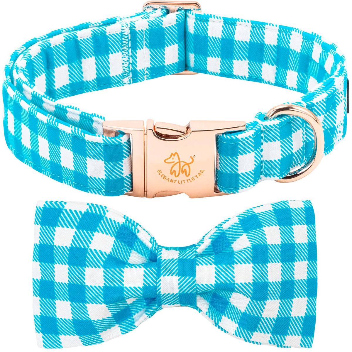 Fall Dog Collar with Bow, Black and Orange Print Fall Pet Collars Small