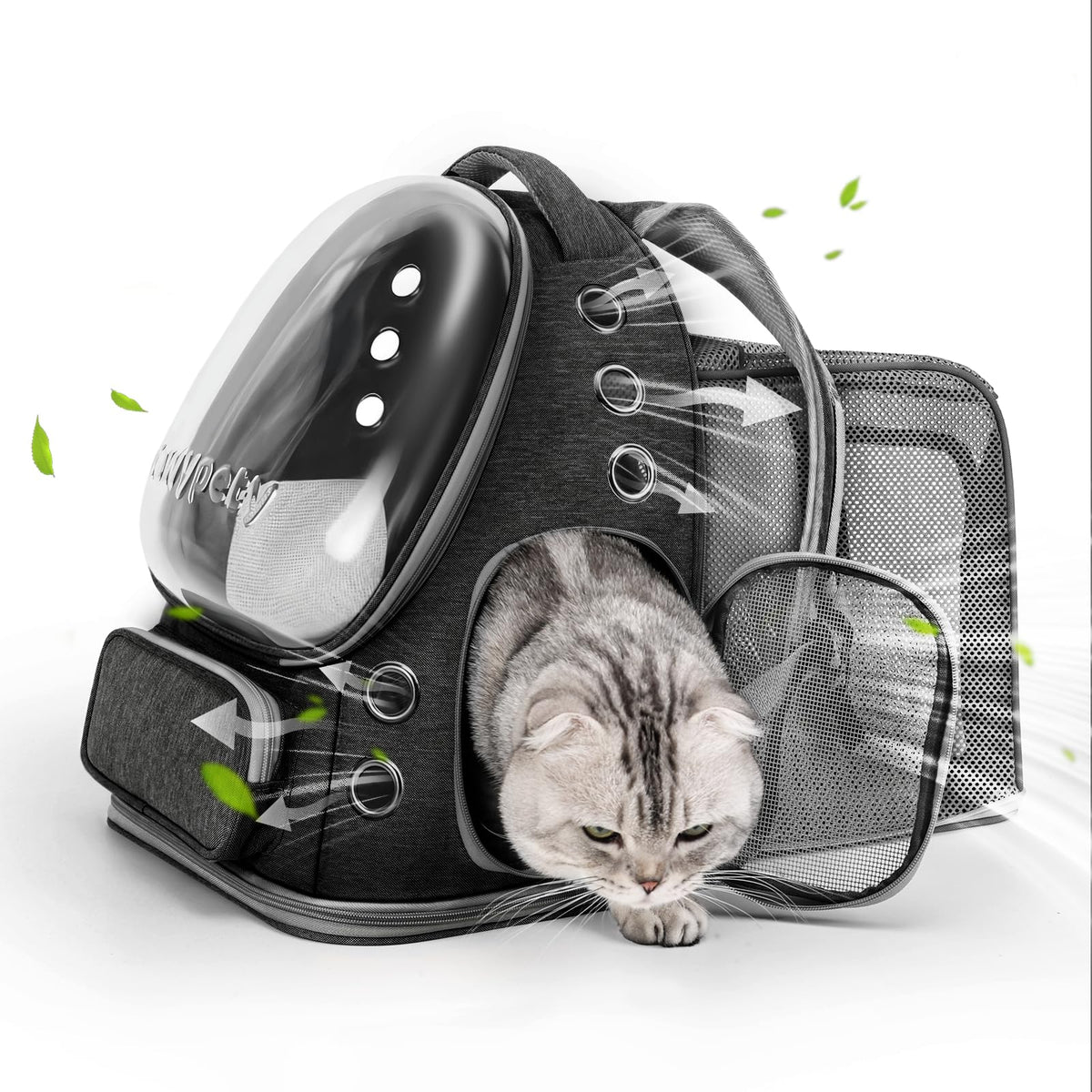 Cawypety Cat Backpack Carrier Large Space Bubble Backpack up to 12lbs Pink