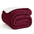 Bedsure GentleSoft Sherpa Fleece Throw Blanket for Couch, Non-Heated, Thick and Warm Throw for Women and Men, Soft Fuzzy Plush Weight Blanket for Winter, Navy, 50x60 Inches
