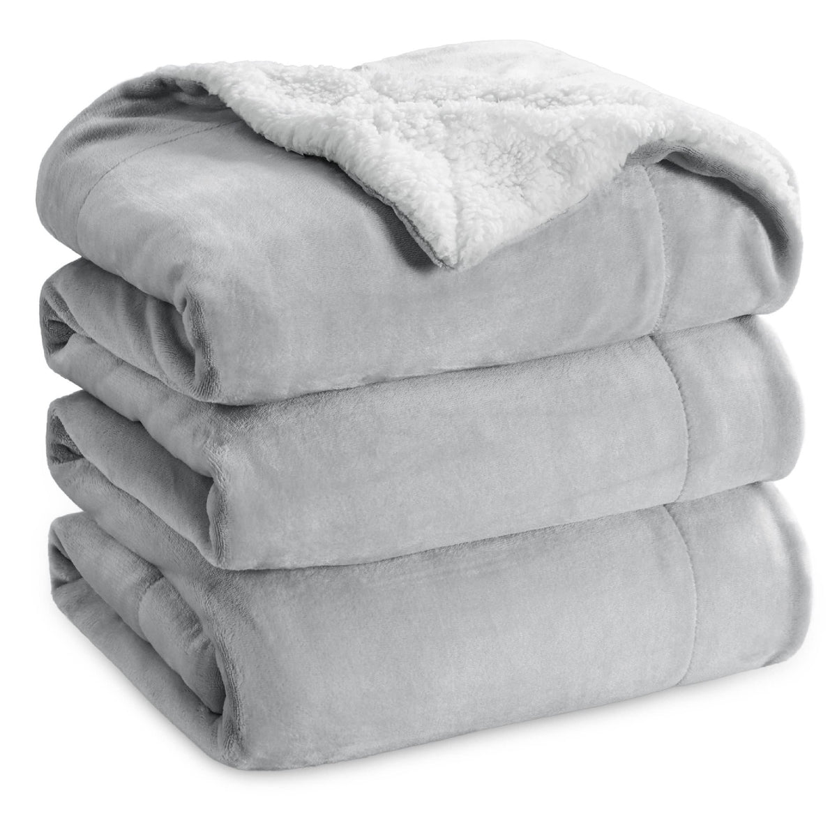 Bedsure GentleSoft Sherpa Fleece Throw Blanket for Couch, Non-Heated, Thick and Warm Throw for Women and Men, Soft Fuzzy Plush Weight Blanket for Winter, Navy, 50x60 Inches