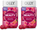 OLLY Hair Skin and Nails Gummies - Undeniable Beauty with Biotin 2500mcg Per 2 Gummies, Keratin & Vitamin C - Supports Healthy Hair, Skin, & Nails - Grapefruit Flavor - 60 Count
