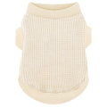 Cozy Lightweight Dog Sweaters Shirt for Small Puppies: Stretchable Beige Tank Top Attire, Perfect for Chihuahuas and Yorkies - Enhancing Comfort and Playfulness on Chilly Days - Medium