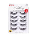 Kiss Looks So Natural, False Eyelashes, 'Multipack - 03', 10mm, Includes, Easy to Apply, Reusable Lash Clusters