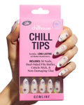 Chillhouse - Chill Tips, French Tip Press On Nails Kit - Going to the Barre (Oval) - 30 Nail Shapes & Sizes - 2 Weeks of Wear - Customizable Fit - French Manicure Kit - Women Owned, Beauty & Self Care