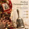 Vintage Brass Hand Bell – Loud Call Bell for Bedside, Dinner, Wedding, Christmas & Holiday Party