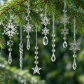 Crystal Ornaments for Christmas Tree Winter Wonderland Decorations