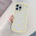 QLTYPRI Bow Case for iPhone 13/iPhone 14 Wavy Fame, Pink