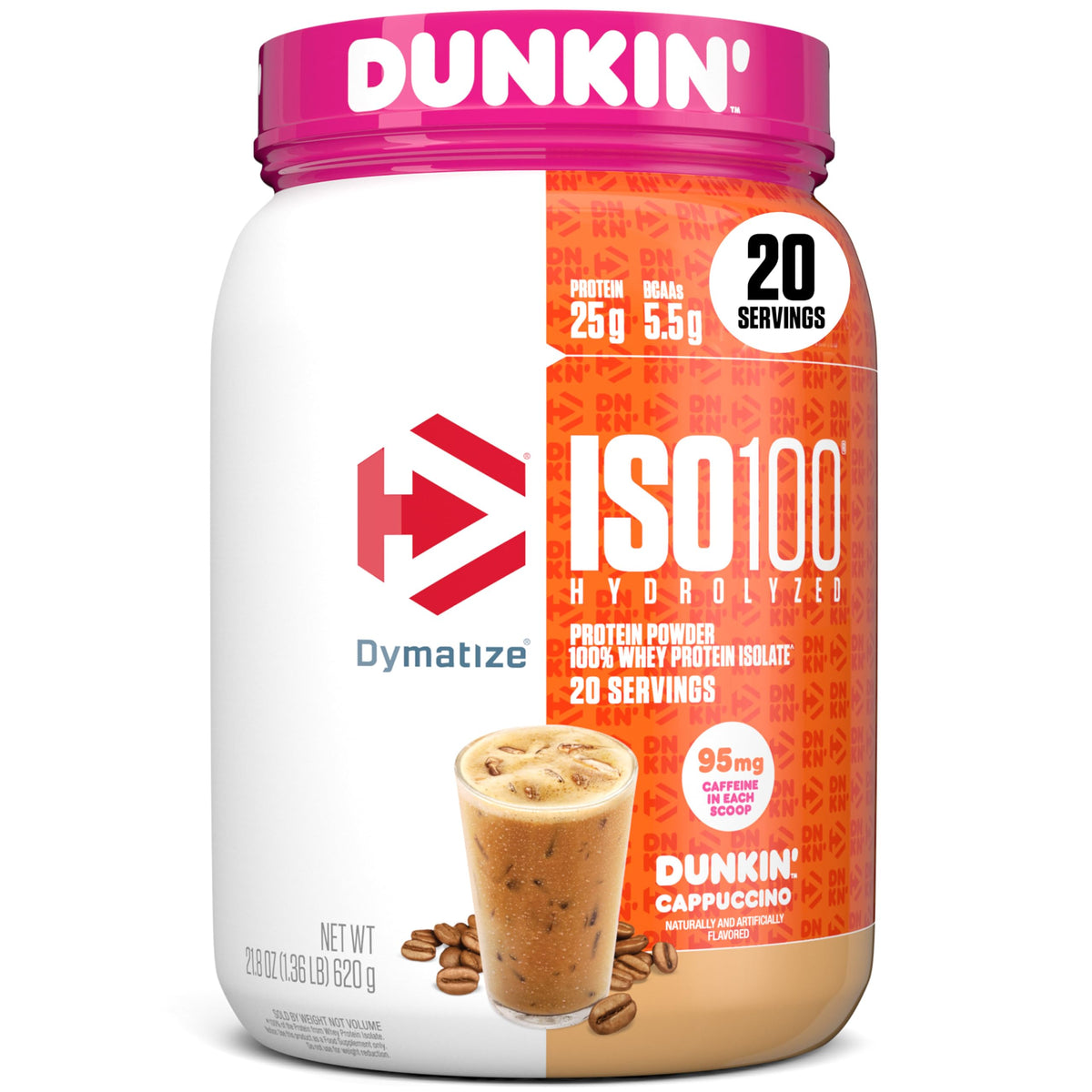 Dymatize ISO 100 Whey Protein Powder with 25g of Hydrolyzed 100% Whey Isolate, Vanilla 5 Pound, Package may vary