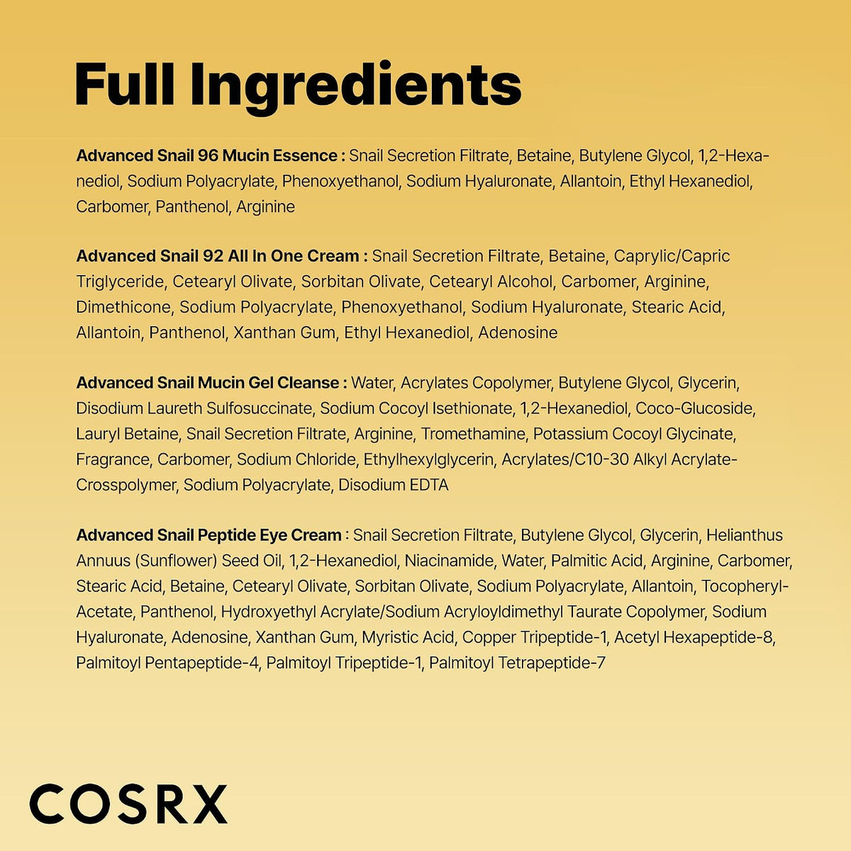 COSRX All About Snail Mucin Korean Skin Care Set, Mini Travel Essentials