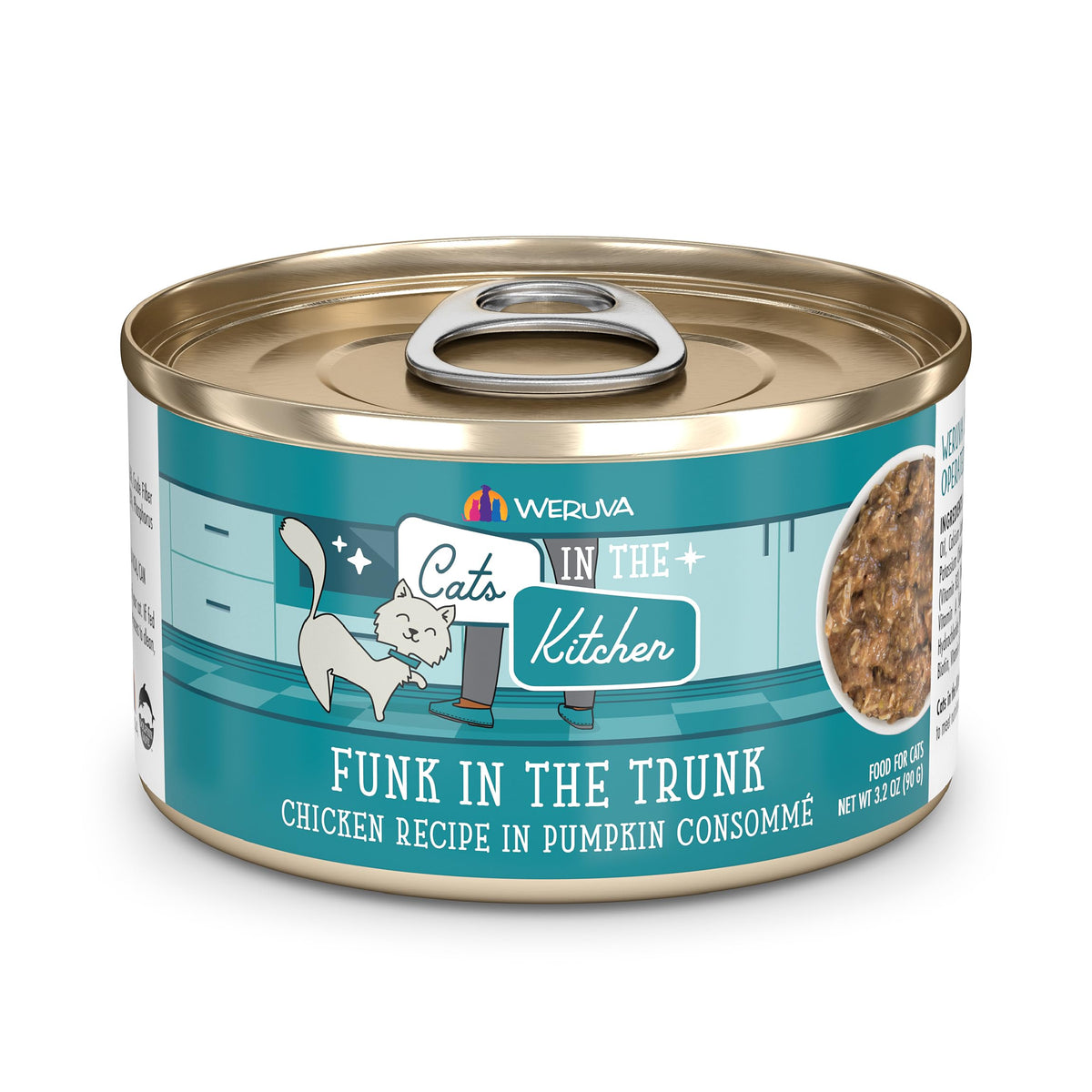 Weruva Cats in The Kitchen, Kitchen Cuties Variety Pack, Wet Cat Food, 3.2oz Can (Pack of 12)