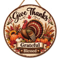 Thanksgiving Decorations - Fall Thanksgiving Welcome Sign for Front Door