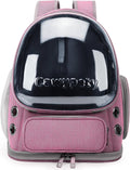 Cawypety Cat Backpack Carrier Large Space Bubble Backpack up to 12lbs Pink