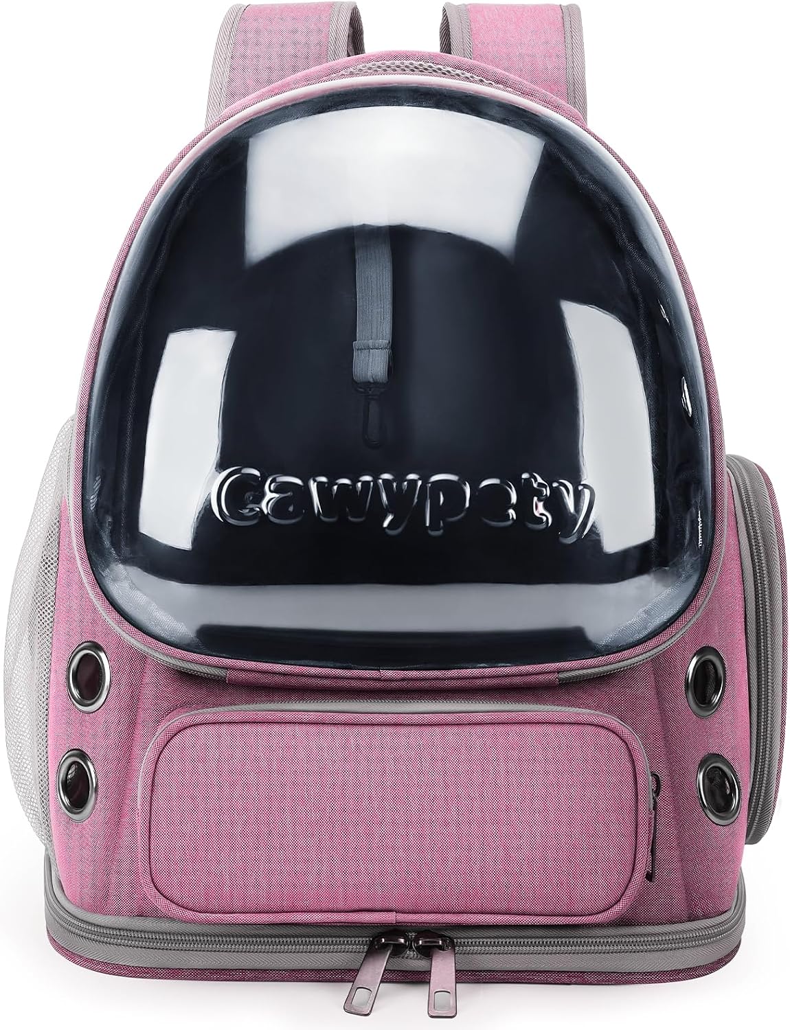 Cawypety Cat Backpack Carrier Large Space Bubble Backpack up to 12lbs Pink