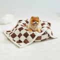 LE SURE Waterproof Dog Blankets for Small Dogs Cute Cozy 3D Jacquard,25x35