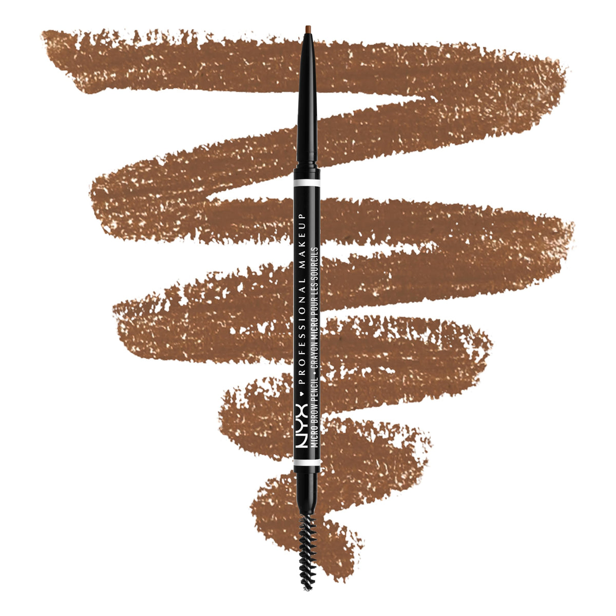NYX PROFESSIONAL MAKEUP Micro Brow Pencil, Precise Eyebrow Pencil - Black