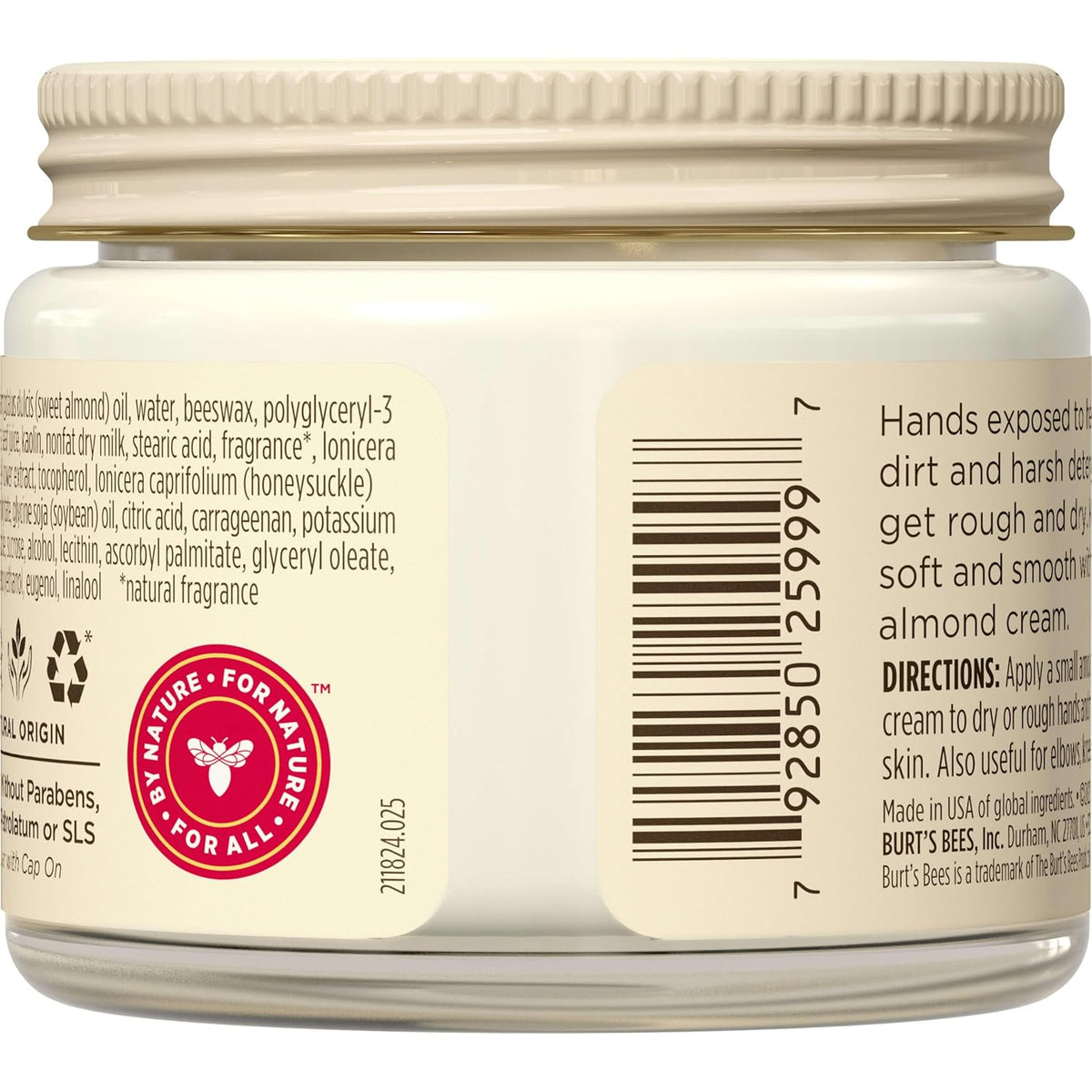 Burt's Bees Almond & Milk Hand Cream, 2 Oz (Pack of 2)