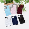 Polka Dot Pattern Phone Case for iPhone 13/14 6.1", Wine
