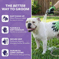 H HANDSON Pet Grooming Gloves - Patented #1 Ranked, Award Winning Shedding, Bathing, & Hair Remover Gloves - Gentle Brush for Cats, Dogs, and Horses (Grey, Small)