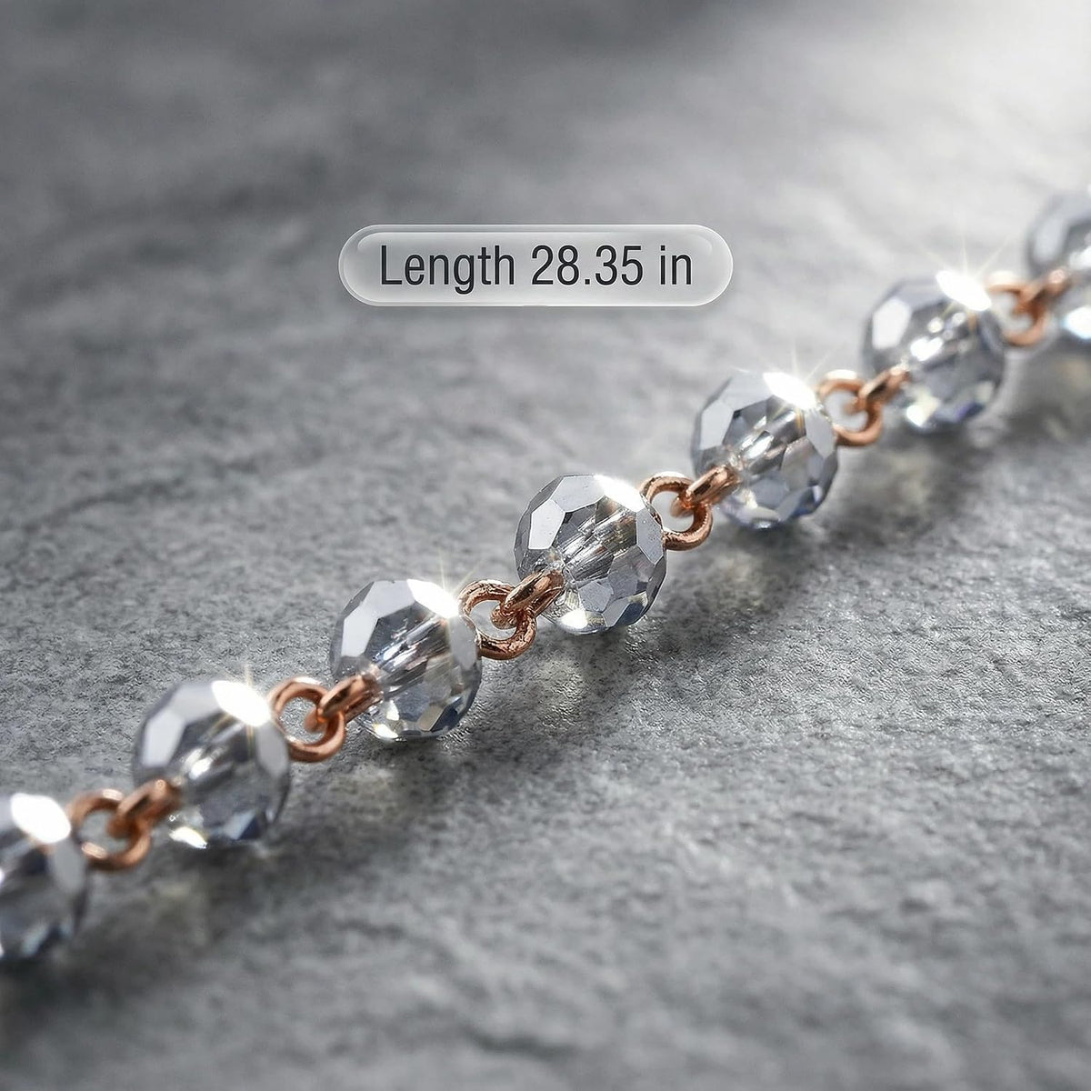 EGEN Ultra Strong Magnetic Airpod Pro Strap Anti-Lost Cord Sports Lanyard Compatible with Airpods 3rd 2nd Generation Pro 3 2 1, 72cm (Silver gray crystal)