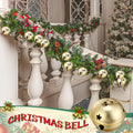 Zhengmy 16 Pcs Large Christmas Jingle Star Bell Xmas Ornament, Gold