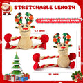 Christmas Squeaker Dog Toys Interactive Durable Dog Chew Toys Reindeer Plush Toy for Puppy Small Dogs Medium Dogs and Large Dogs Birthday