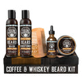 Viking Revolution Beard Conditioning Kit-CoffeeWhiskey, 5 Products Included