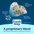 Fresh Step Clean Paws Multi Cat Clumping Litter with Febreze Freshness, Ammonia Block Technology, Low Tracking, 22 lb. Box
