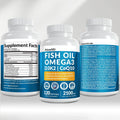 5-in-1 Fish Oil Omega 3 Supplements (2100mg) - Fish Oil with Vitamins D3 & K2 and CoQ10 - EPA DHA Omega 3 Supplement - Lemon Flavored Fatty Acid Supplements, Pack of 2