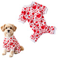 Dog Pajamas Christmas Puppy Onesie Long Sleeve Pets Clothes Jumpsuits PJS