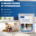 Virbac C.E.T.® Enzymatic Oral Hygiene Chews for Dogs, Medium - Plaque & Tartar Control - Single Layer Beefhide with Exclusive Dual-Enzyme System & Tasty Chicken Flavor - Easy to Give Dog Dental Chew