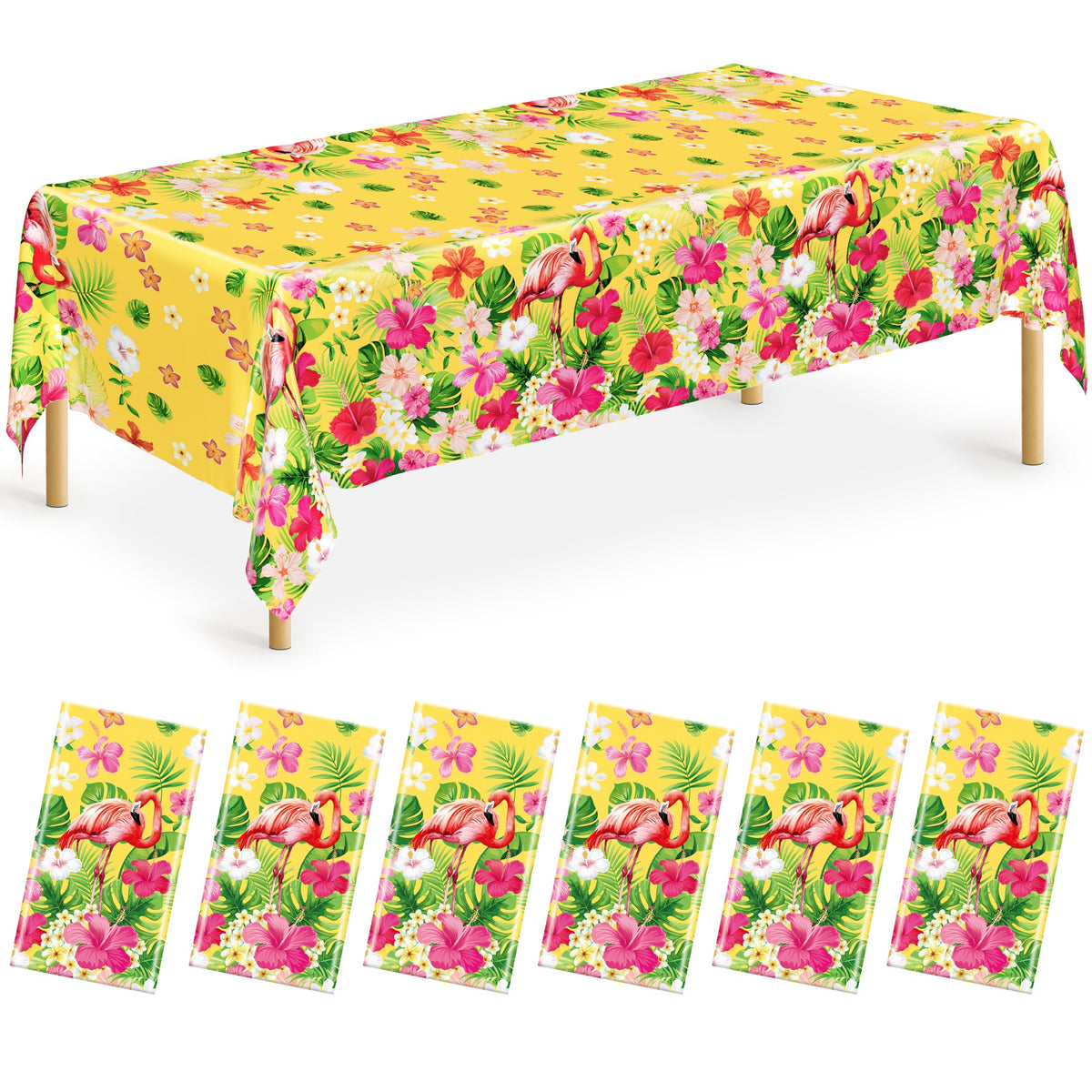 3 Pack Thanksgiving Tablecloths, 108" x 54" Disposable Turkey Table Cloth