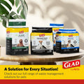 Glad for Pets Black Charcoal Puppy Pads - 6-Layer Leak-Proof Construction, Activated Carbon Odor Control, Pheromone Attractant - Disposable Dog Pee Pads for Potty Training, 23 x 23 in, 100 Count