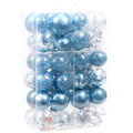 Sea Team 30-Pack Clear Christmas Ball Ornaments with Fillers, Champagne