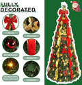 Alupssuc 6FT Pop Up Christmas Tree, Full Shape, Remote, Dual Color Lights