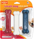 Nylabone Original Bone Power Chew Toys for Dogs, Durable & Tough Dog Toys for Aggressive Chewers, Long Lasting Chicken, Bacon, and Peanut Butter Flavor, Small - Up to 25 lbs, 1 Count