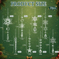 Crystal Ornaments for Christmas Tree Winter Wonderland Decorations