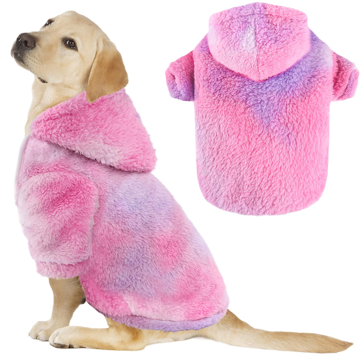 Tie-Dye Dog Hoodie Sweaters for Large Dogs Designed Dog Clothes