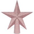 Christmas Tree Star Topper, 8" Gold Glitter Xmas Star Tree Decorations, 3D