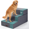 Dog Stairs for Large Dogs 18" H, Extra Wide Pet Steps for Couches & Beds | Aodisman Pet Stairs with 20" Wide,Deep Steps and Reinforced Support Boards for Easy Climb,Ideal for Large & Senior Dogs,Grey