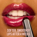 MAYBELLINE Lifter Glaze Oil Balm with Hyaluronic Acid and Hydrating Oil Blend, Lip Balm with 24HRs of Smooth, Moisturizing Shine, Acai Glaze (Sheer Black Cherry)