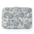 Puffy Laptop Sleeve 13 Inch Cute Quilted Laptop Protective Case Padded Floral Computer Sleeve for MacBook (A-Blue, 13 Inch)