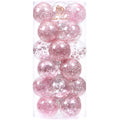 Sea Team 30-Pack Clear Christmas Ball Ornaments with Fillers, Champagne