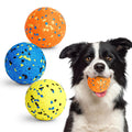 Kimee Dog Balls Tennis Ball Toys Dog Toys for Aggressive Chewers Durable Teething Chew Toys Water Toy Fetch Ball for Large Medium Small Dog and Puppies (4 Balls)
