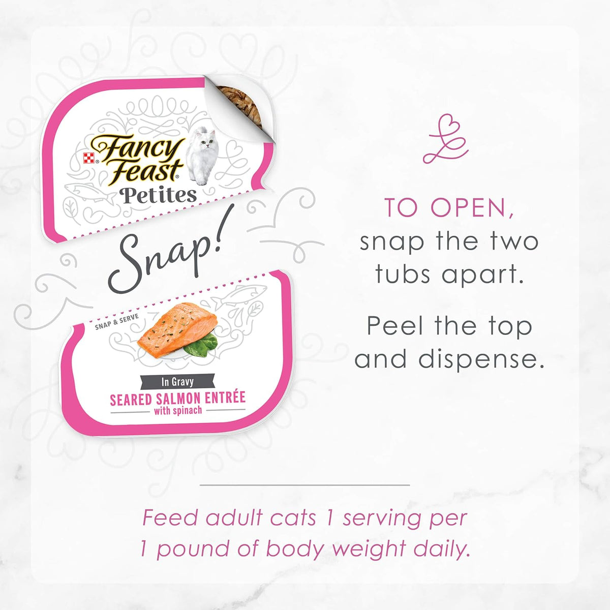 Purina Fancy Feast Petites Seared Salmon Wet Cat Food, 2.8 oz, 12-Pack