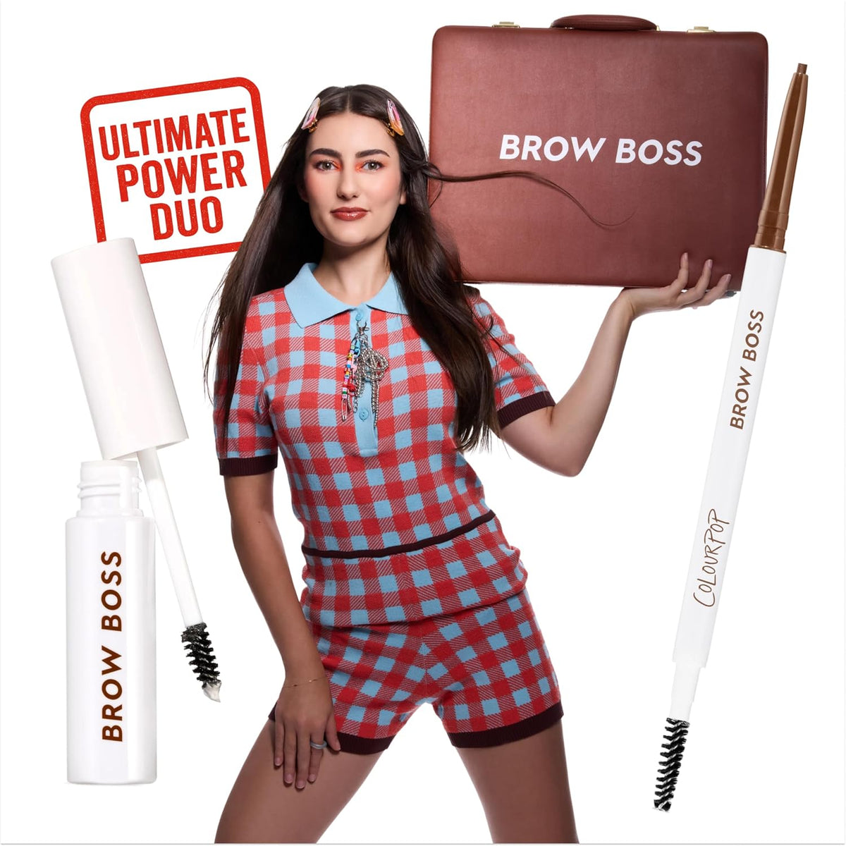 Colourpop Brow Boss Waterproof Eyebrow Pencil - Defining Brow Pencil with Precision Tip, Retractable Twist & Built-In Spoolie - 8-Hour Wear - Creates Natural Hair-Like Strokes - Dark Brown (0.003 oz)