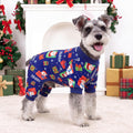4 Pack Dog Christmas Pajamas Reindeer Puppy Clothes Cute Santa Claus Dog Pajamas Costumes Outfit Red Green Medium