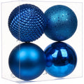 GnFlus Large Shatterproof Christmas Ball Ornaments, Red, 5.9" (2 Pcs), Classic Style, Hanging, Plastic, Christmas, Birthday, New Year, Anniversary, Valentine's Day