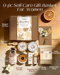 Natural Spa Gift Basket for Women, Citrus Jasmine | Pampering Package, Ready-to-gift, Refreshing scent, Aromatherapy, for Birthday, Get Well Soon Gift Set, for Any Occasion